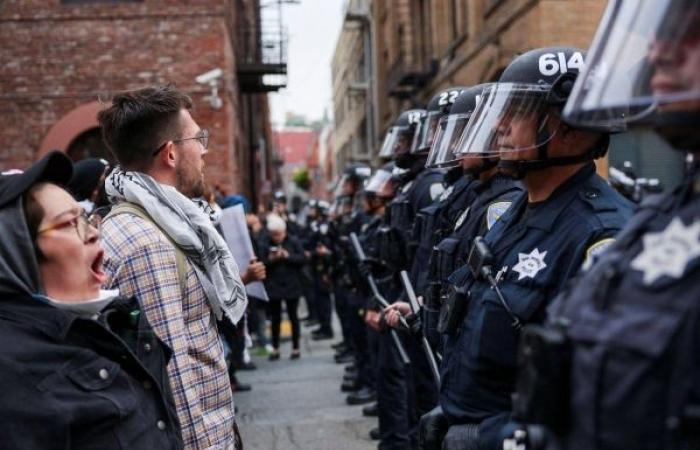 Police arrest about 60 people in San Francisco after protests on ICE's raids turn violent
