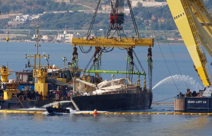 Sunken superyacht Bayesian raised from sea 10 months after drowning of tech tycoon Mike Lynch, daughter