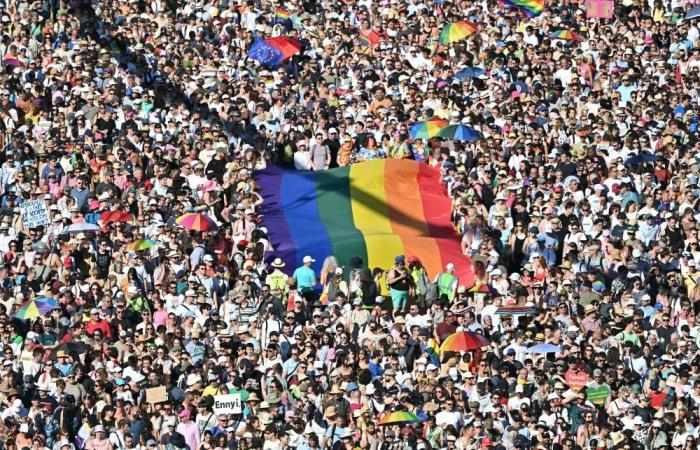 ‘Love can’t be banned’: Budapest Pride defies Orban clampdown with record 200,000 crowd