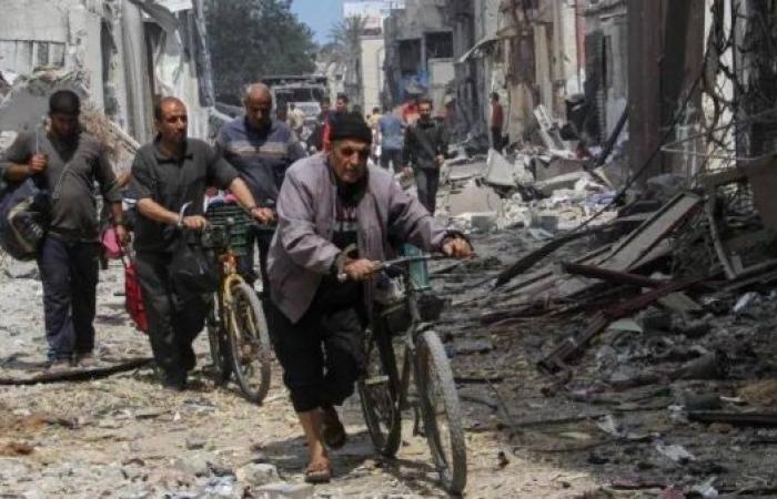 Hundreds of families displaced by wave of Israeli air strikes on Gaza, witnesses say