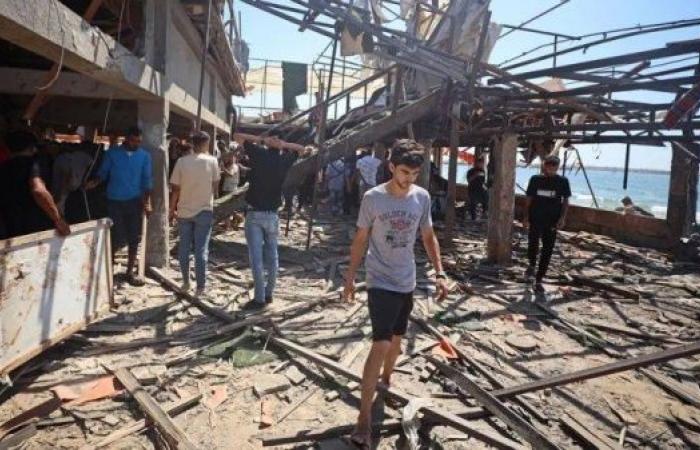 Israeli strike on Gaza seafront cafe kills at least 20 Palestinians