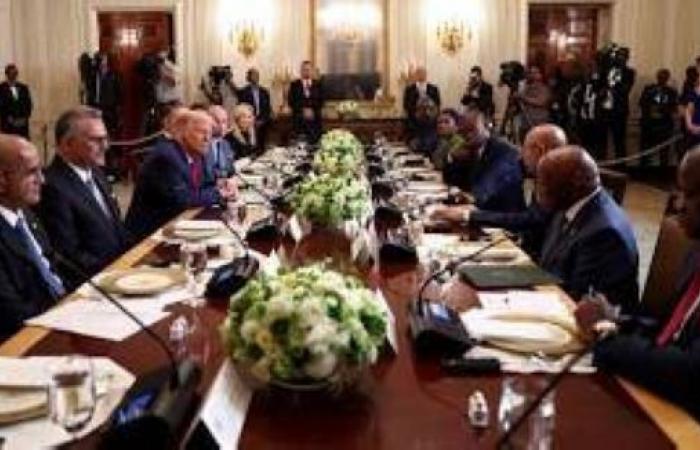Trump praises ‘good English’ of Liberian president, prompting criticism across Africa