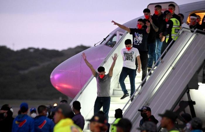 Shackled and paraded, now home: El Salvador frees 252 Venezuelan migrants in US prisoner swap