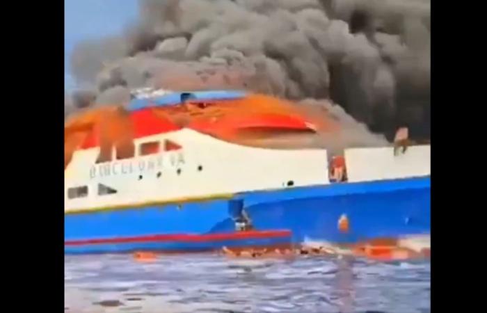 At least 3 dead, 150 rescued as passenger ship catches fire off North Sulawesi