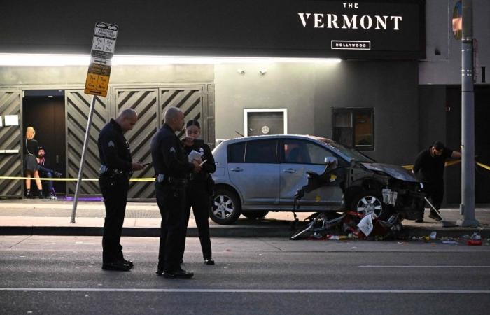 At least 30 hurt as car rams into Hollywood crowd outside club, driver shot by angry bystanders