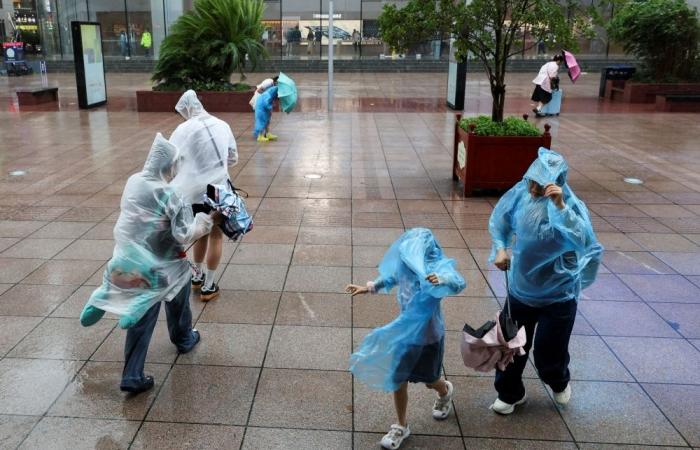 Shanghai scrambles as storm hits: Flights grounded, 280,000 evacuated, tsunami warnings lifted