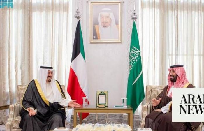 Saudi crown prince receives Kuwaiti PM at NEOM Palace