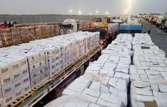 Stalled at Rafah: Turned back from Gaza, aid shipments languish in warehouses and roadsides as Palestinians starve