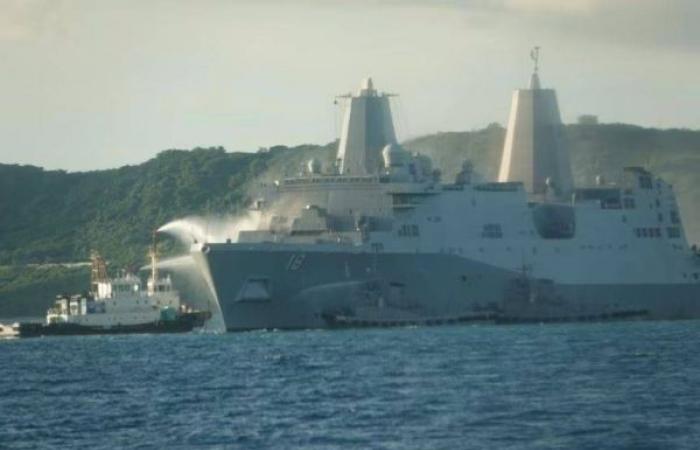 Fire burns for 12 hours on US Navy warship off Okinawa
