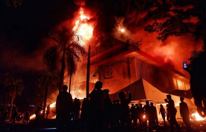 Buildings torched, lives lost as anger erupts nationwide in Indonesia over gig driver’s death