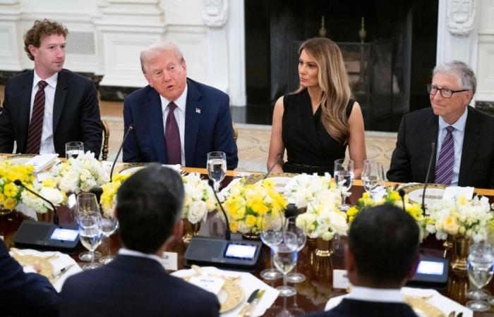US tech giants shower Trump with praise at exclusive White House dinner — Zuckerberg, Cook and Gates among the guests