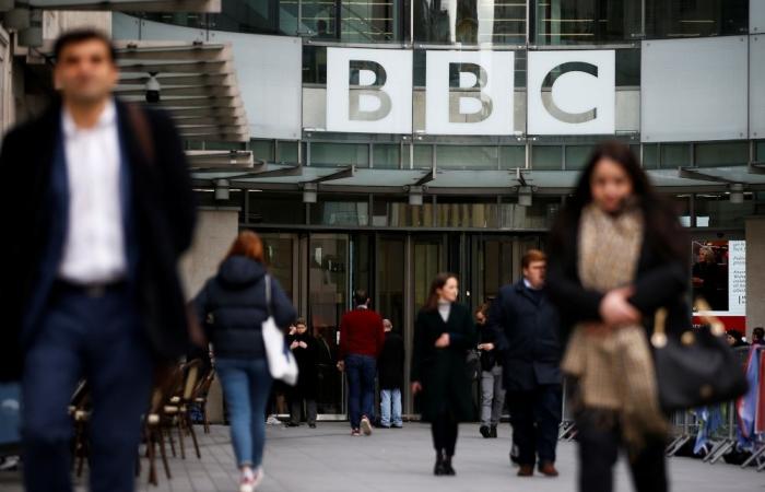 Blaze hits nine-storey building at ex-BBC headquarters in White City in west London