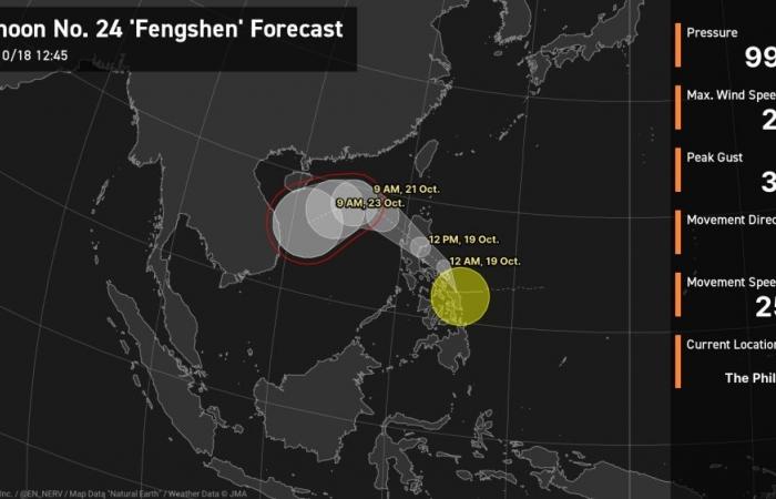After deadly quakes, Philippines faces new threat from Tropical Storm Fengshen