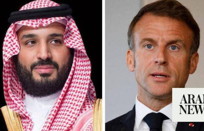 Saudi crown prince, French president discuss Gaza developments and regional stability