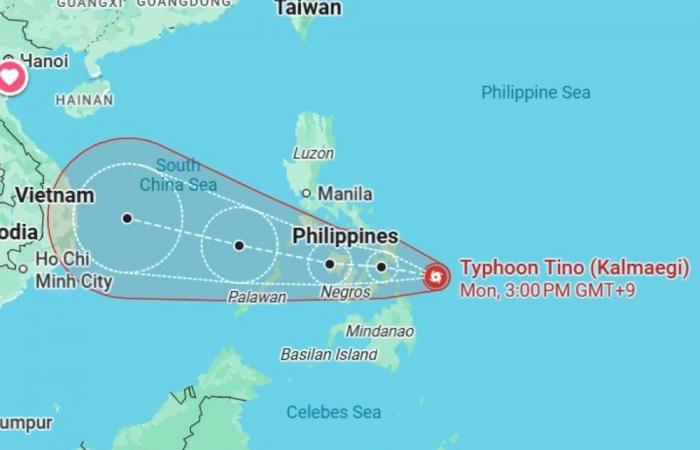 Philippines evacuates thousands as Typhoon Kalmaegi nears with 150kph winds