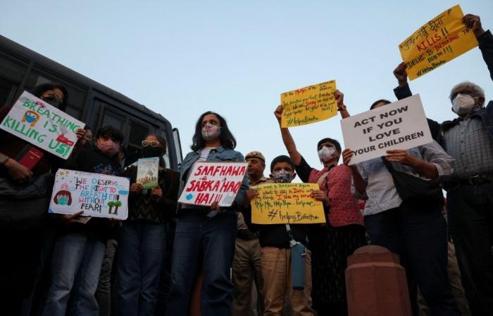 ‘Breathing is killing us’: Dozens detained in rare clean-air protest at New Delhi’s India Gate