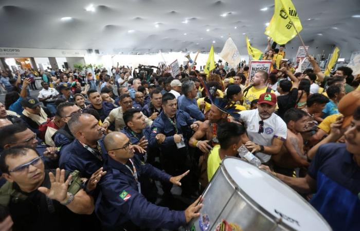 Protesters clash with security after forcing entry at COP30 in Brazil, UN reports minor injuries and damage