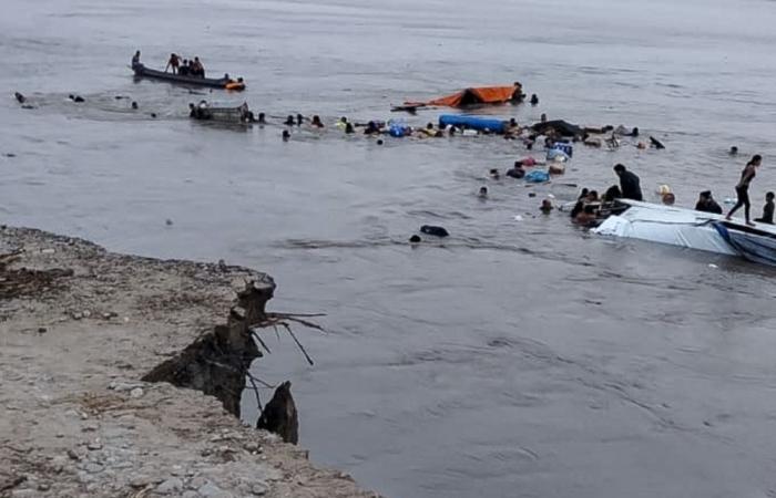 At least 12 dead, dozens missing after landslide sinks two boats in Peru