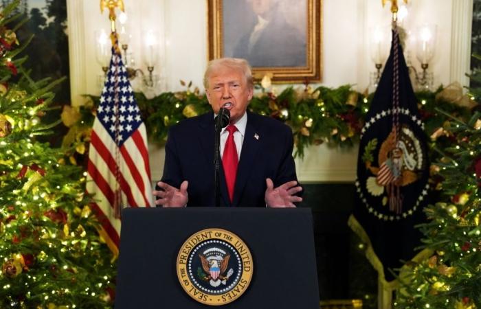 In rare White House address, Trump touts progress, blames Biden as approval on economy remains low