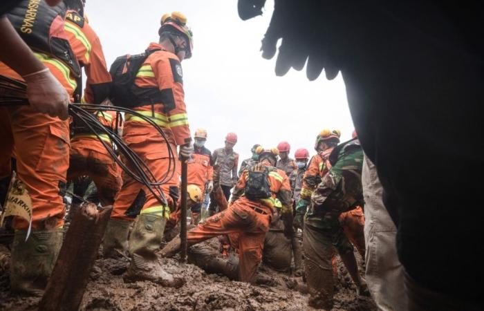 Indonesia landslide death toll rises to 17 as dozens still missing after heavy rains