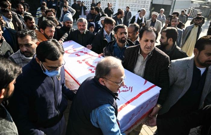 Funerals for victims of suicide blast at Islamabad mosque that killed at least 31