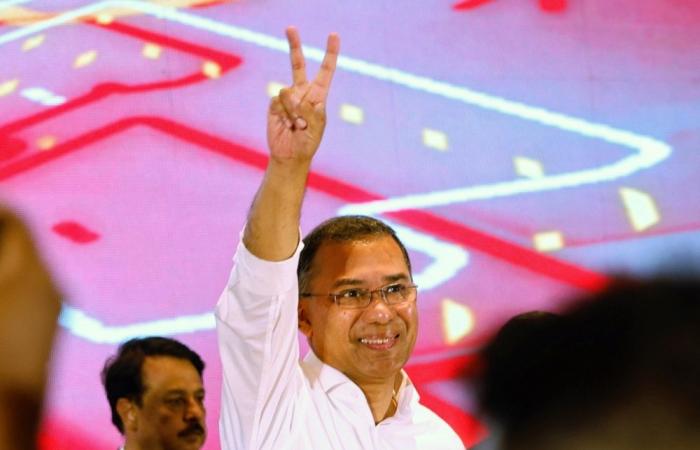 Son of former PM Tarique Rahman sworn in as new leader after landslide election victory
