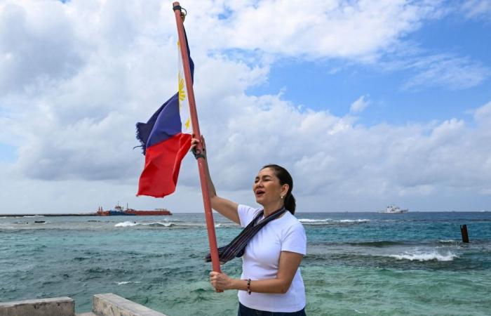 On disputed island, Philippine senator demands ‘continuous pushback’ against China in South China Sea