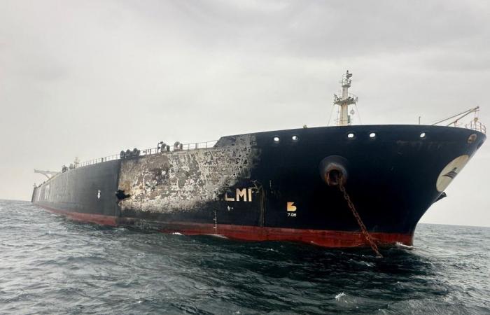 Iran drone strike sets oil tanker ablaze off Dubai after Trump warning