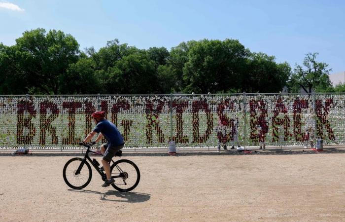 Teddy bears in Washington highlight plight of Ukrainian children Kyiv says were taken by Russia