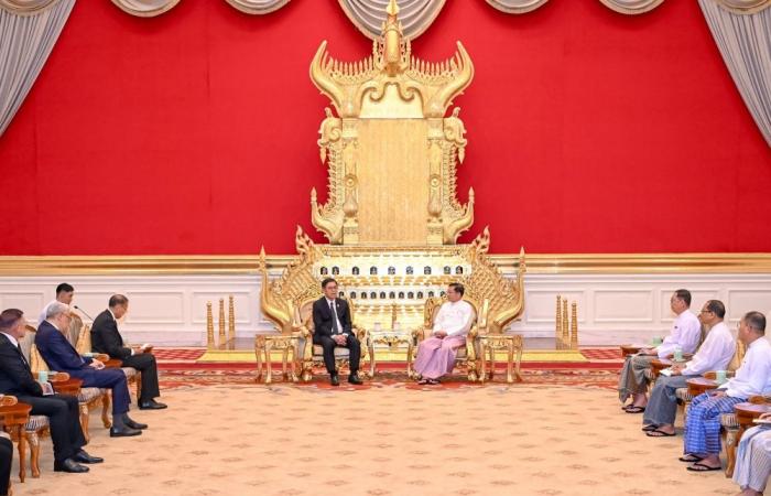 China promises to support Myanmar’s sovereignty and security as Wang Yi meets Min Aung Hlaing