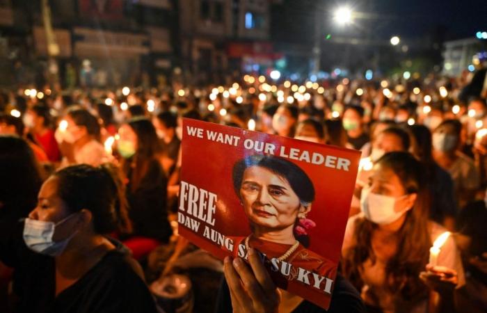 Behind barbed wire, Suu Kyi’s Yangon villa shows no sign of life after house arrest move
