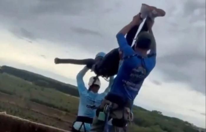 Woman, 21, dies after bungee instructors hurl her off 40m bridge in Brazil without attaching safety line (VIDEO)