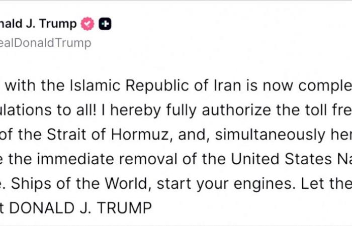 ‘Just signed it’: Trump and Iran’s president sign deal to end Mideast war, reopen Strait of Hormuz