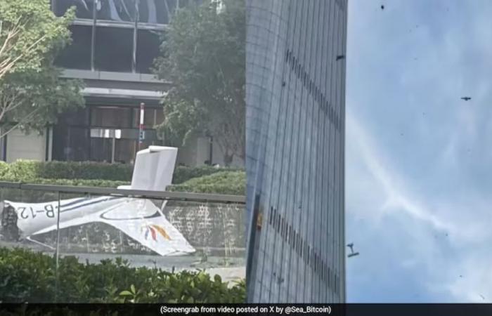 Pilot killed after small aircraft crashes into Beijing’s tallest building, 13 injured