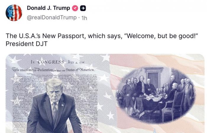 Trump unveils new US passport — with picture of himself