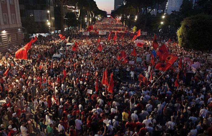 Tens of thousands rally in Albania against Trump-linked resort project