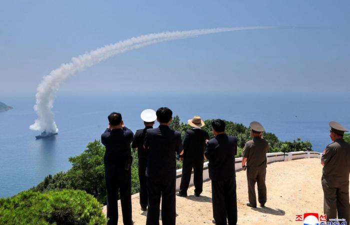 After botched launch, North Korea’s Kang Kon destroyer fires missiles in fresh weapons test