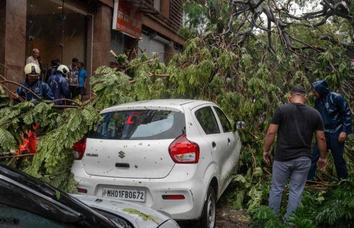Building collapse kills six in Mumbai as torrential rain batters city