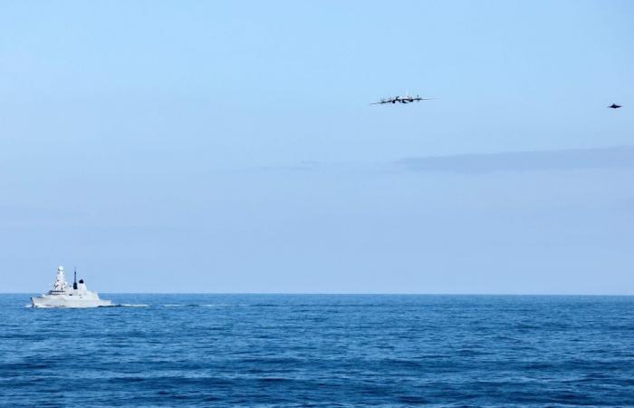 UK fighters intercept Russian patrol plane near aircraft carrier in Norwegian Sea