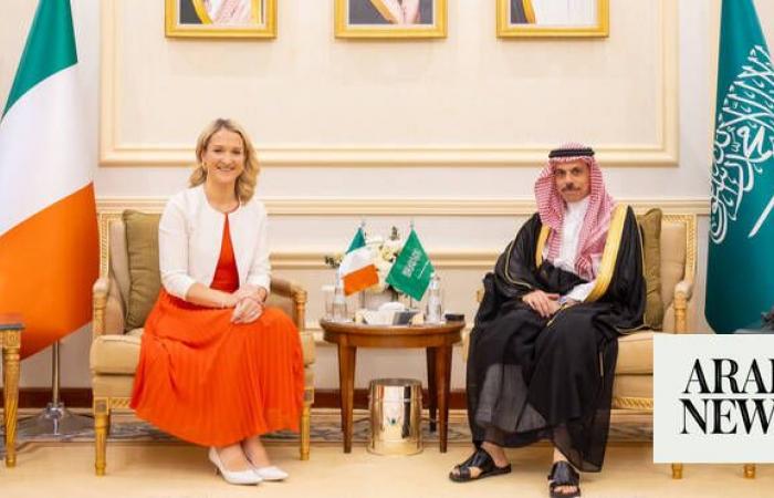 Saudi, Irish foreign ministers discuss expanding ties