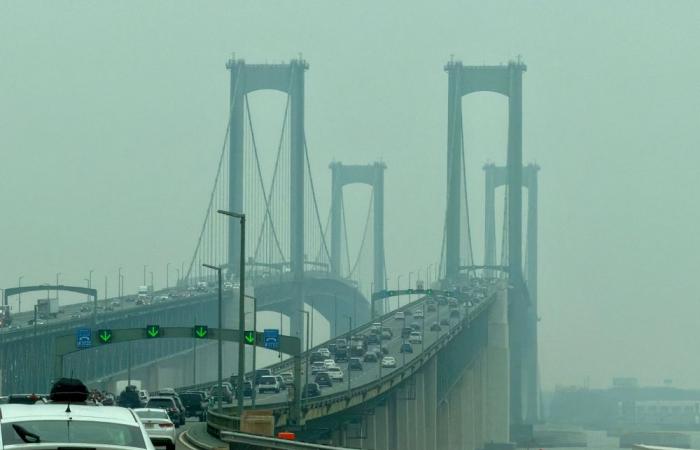 Wildfire smoke crashes World Cup final party in New York