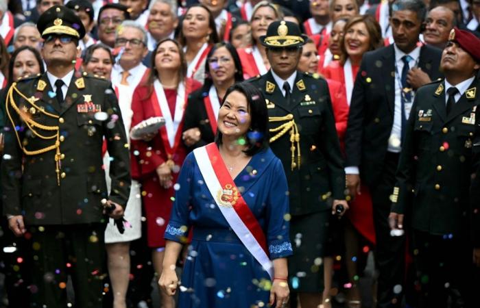 Keiko Fujimori sworn in as Peru’s ninth president in a decade