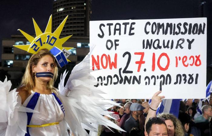 Three days before Israel votes, thousands take to the streets against Netanyahu