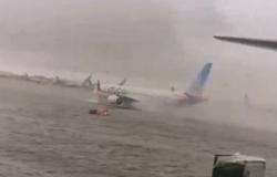 Dubai Airport runway submerged as heavy rains batter UAE