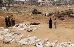 Almost 400 bodies found in mass grave in Gaza hospital, says Palestinian Civil Defense