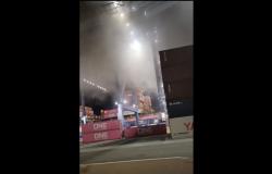 Crew evacuated safely from burning ship at San Pedro port, fire dept said