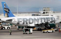 Frontier plane kills trespasser on Denver runway, 12 injured in evacuation after engine fire
