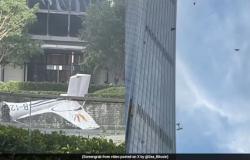 Pilot killed after small aircraft crashes into Beijing’s tallest building, 13 injured