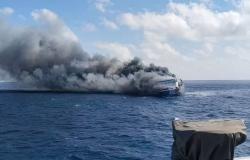 Indonesia ferry blaze off Surabaya leaves five dead, 41 missing