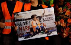 Thousands march in Madrid for pensioner who became face of Spain’s housing crisis